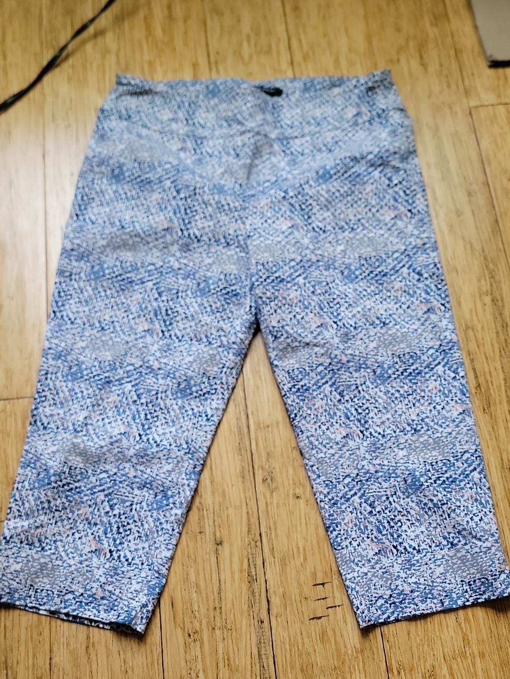 Zac And Rachel Women's Blue Patterned Capri